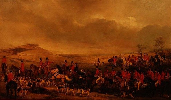 Melton Hunt zamierza narysować nakrycie głowy Rama autorstwa Francis Grant