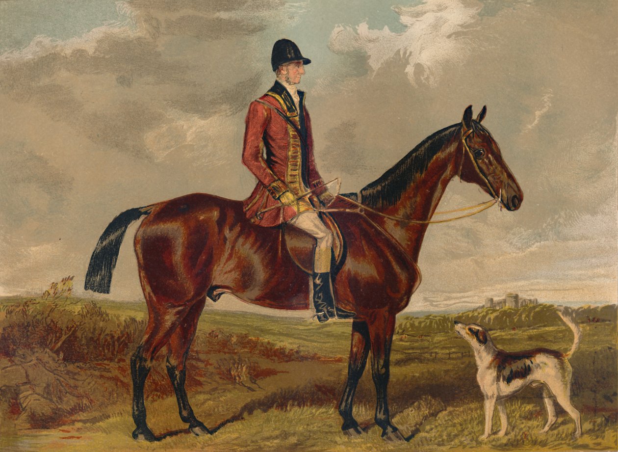 Pan Charles Davis - Łowca Królewskich Buckhoundów, ok. 1860, ok. 1879. autorstwa Francis Grant