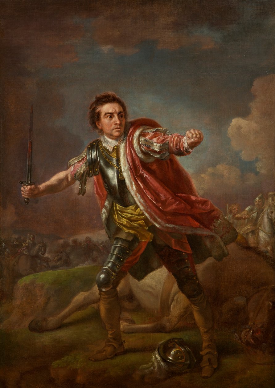 David Garrick jako Gloucester w „Richard III” Williama Szekspira, Drury Lane, 1759 autorstwa Francis Hayman