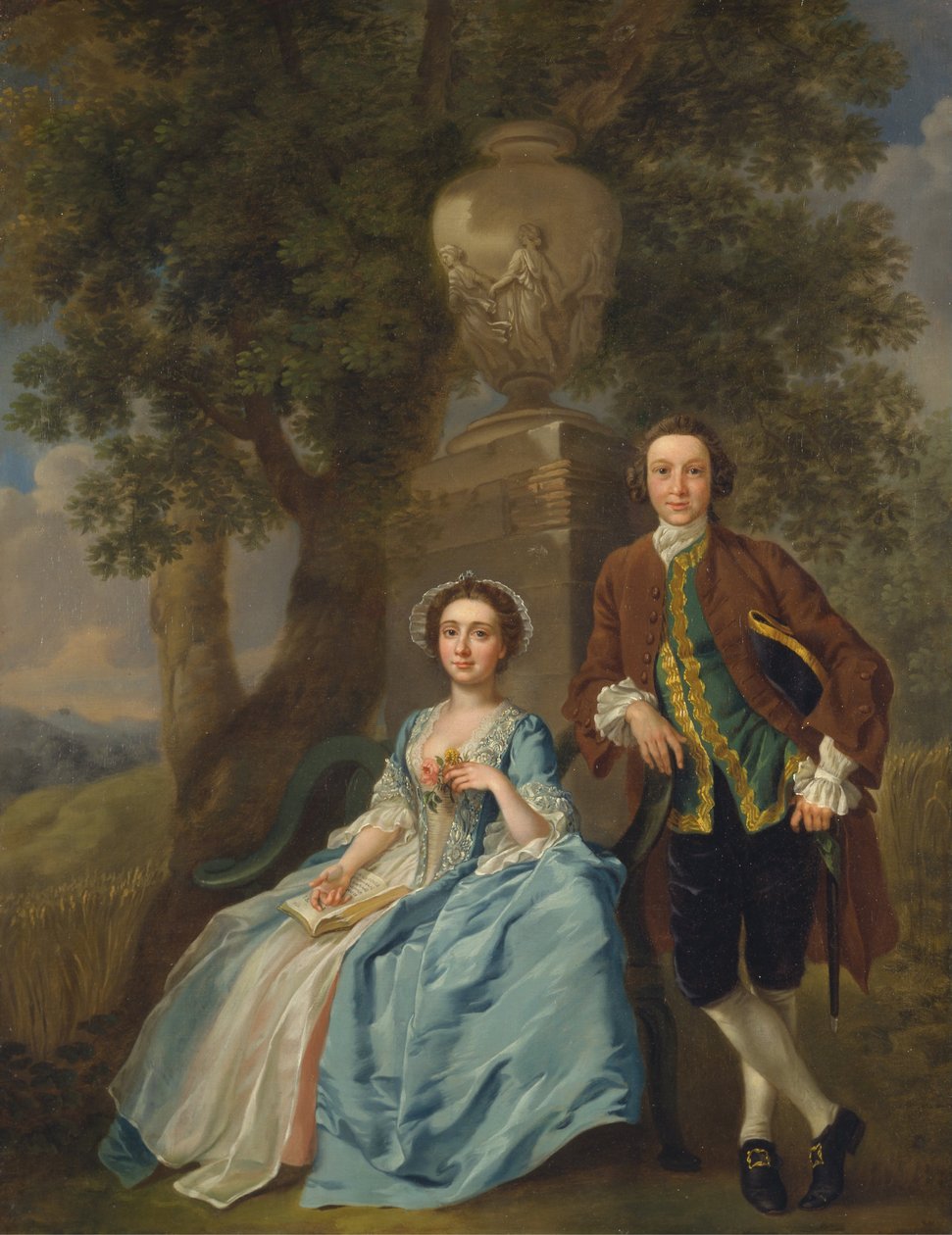 George i Margaret Rogers autorstwa Francis Hayman