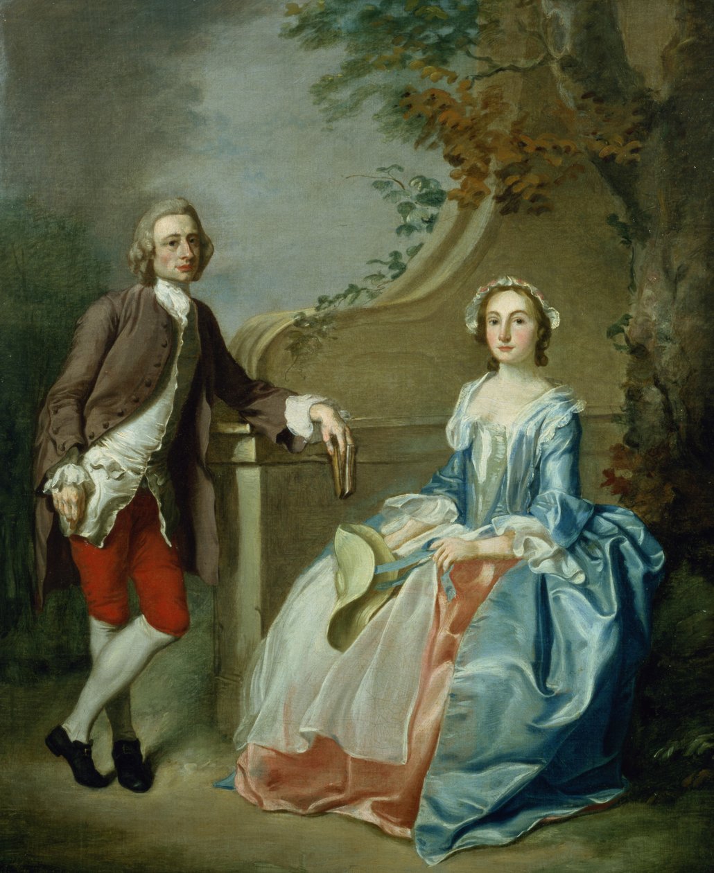 Portret dżentelmena i jego żony autorstwa Francis Hayman
