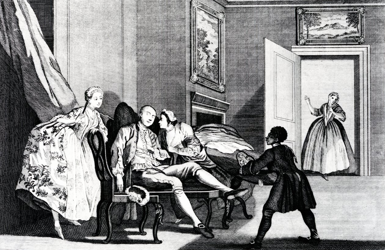 Bučinio vagystė, apie 1743 m autorstwa Francis Hayman