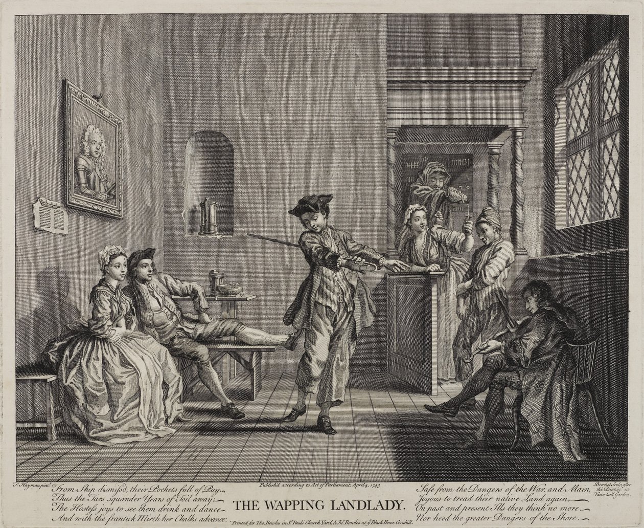 Gospodyni biczowania, 1743 autorstwa Francis Hayman