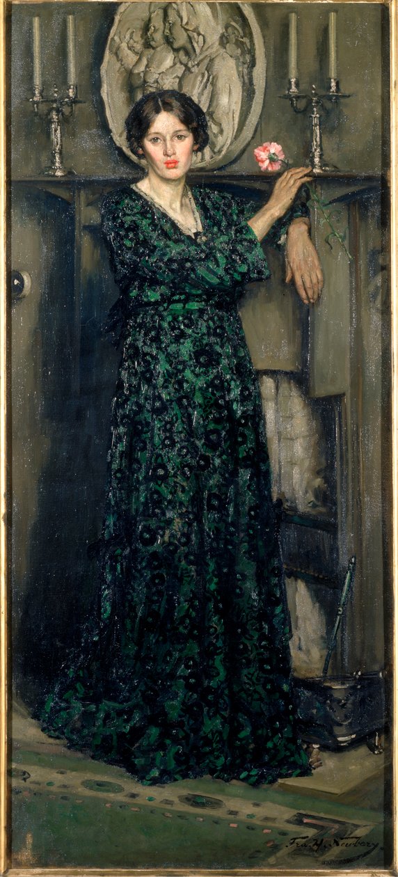 Goździk, ok. 1919 (olej na płótnie) autorstwa Francis Henry Newbery
