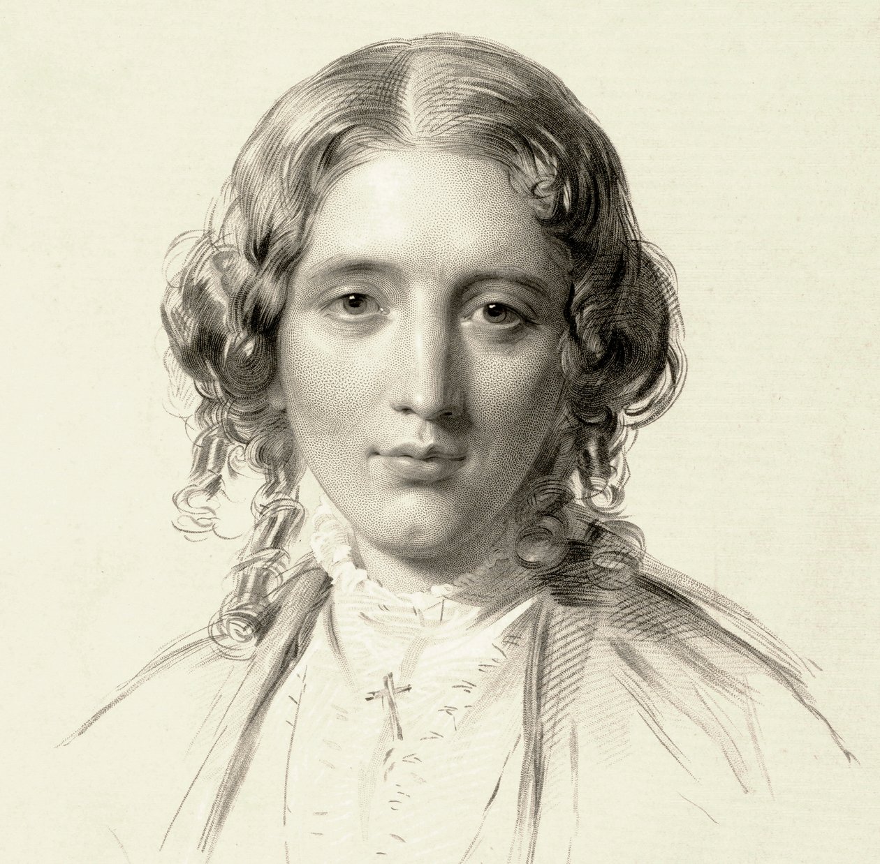 Portret Harriet Beecher Stowe autorstwa Francis Holl