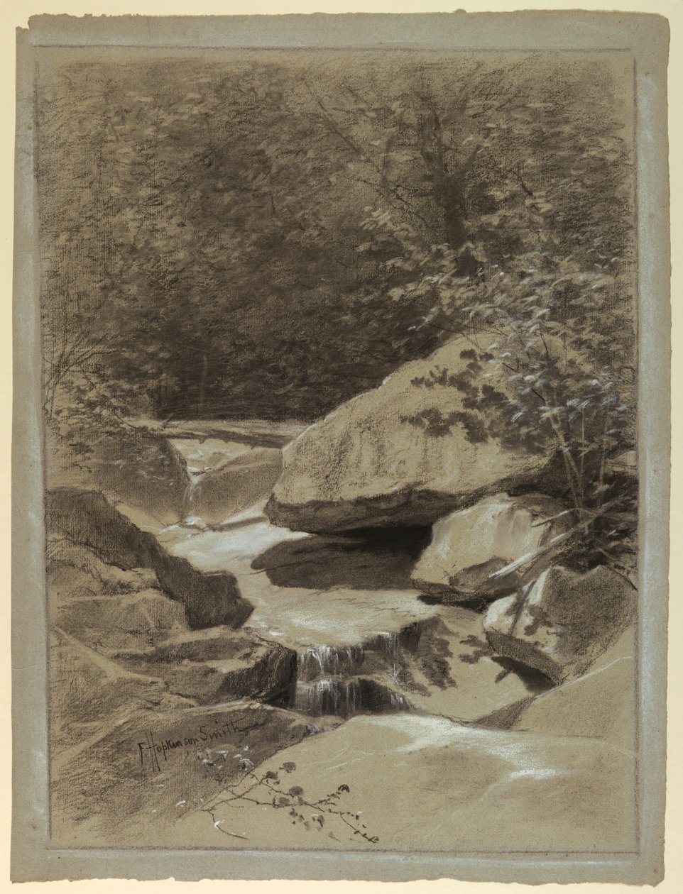 Górski potok autorstwa Francis Hopkinson Smith