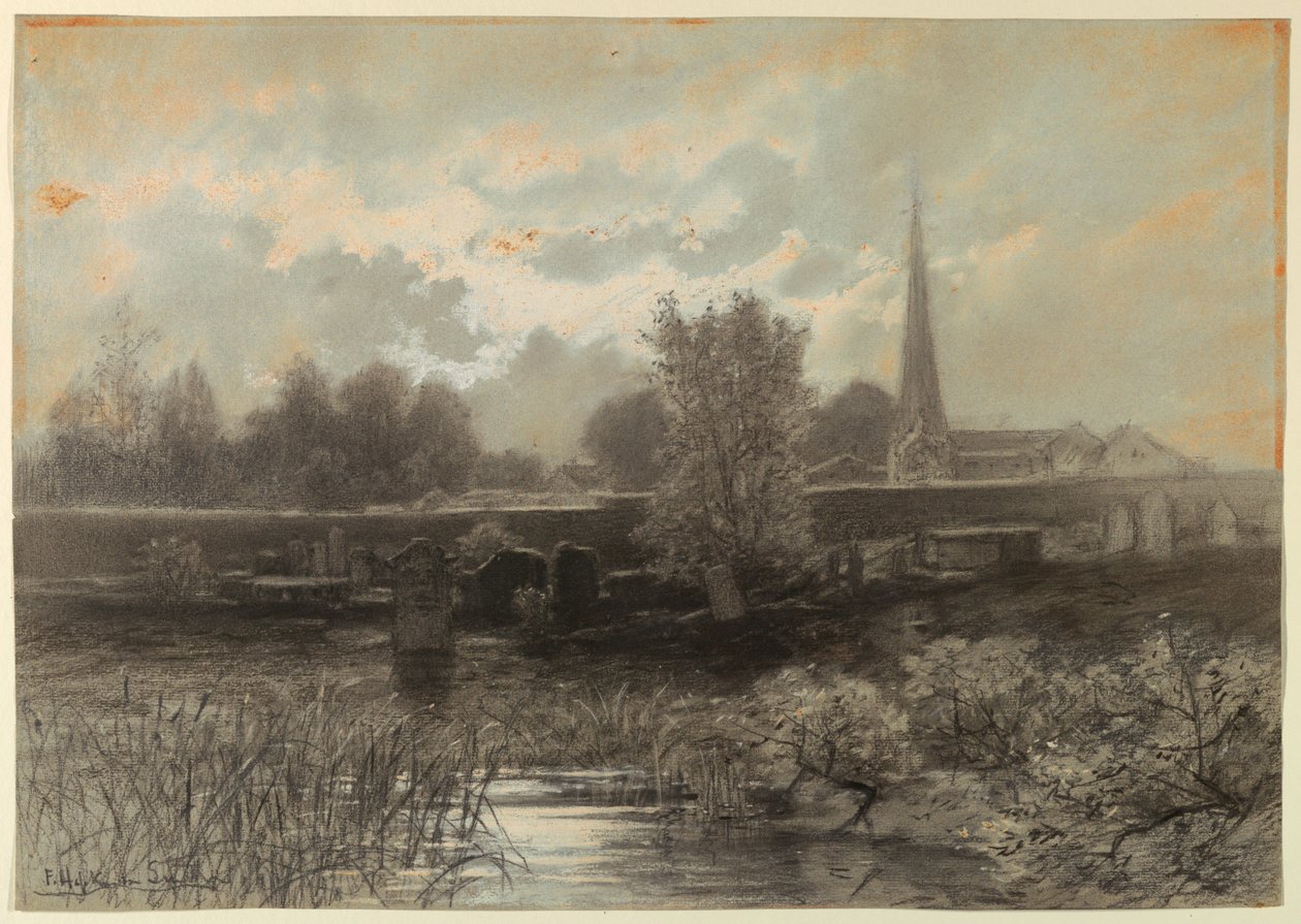 Cmentarz autorstwa Francis Hopkinson Smith