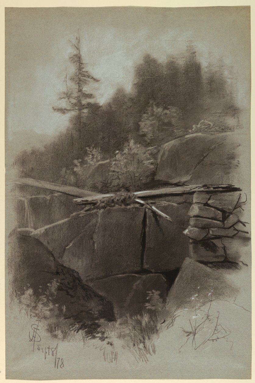 Skalny klif autorstwa Francis Hopkinson Smith