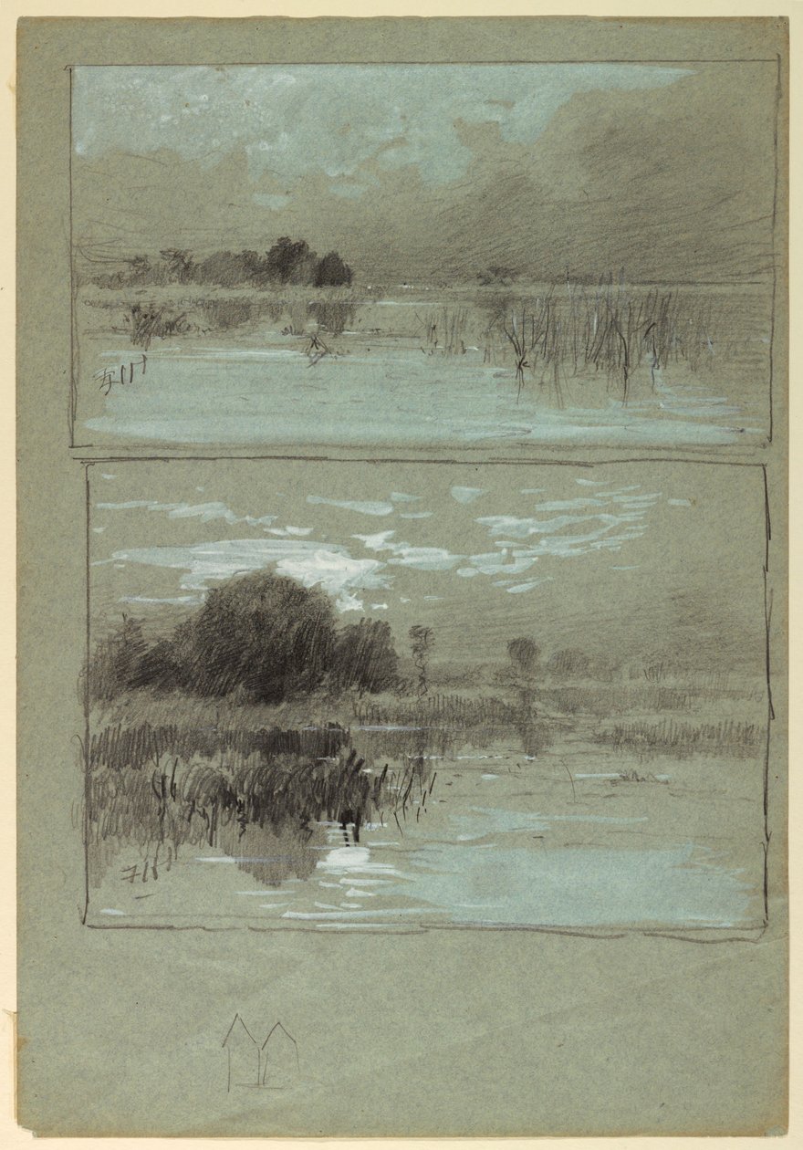 Studium jeziora autorstwa Francis Hopkinson Smith