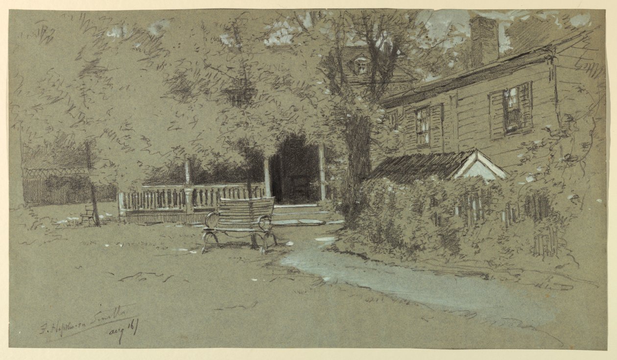 Stary dom Hopkinsona, Bordentown, NJ autorstwa Francis Hopkinson Smith