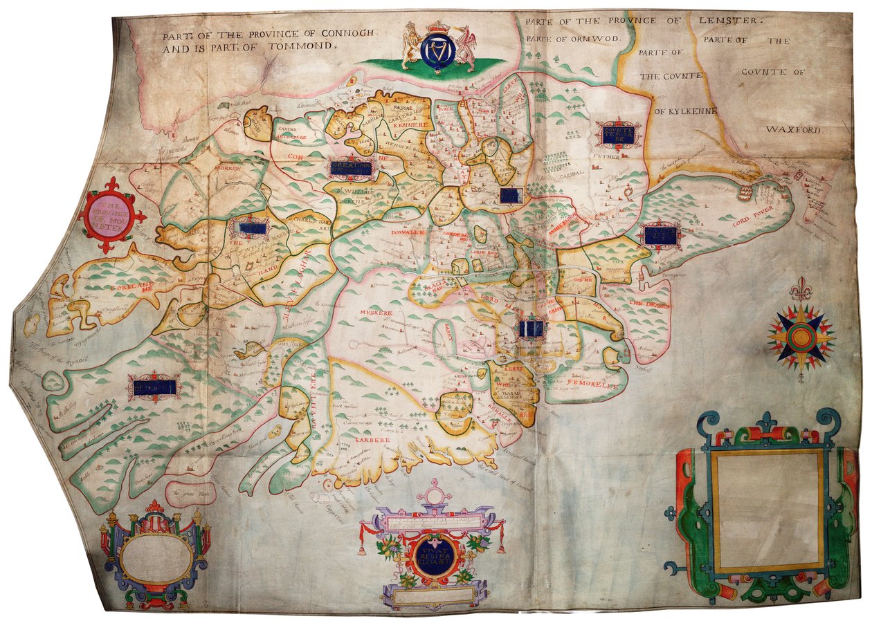 Prowincja Munster, Irlandia, ok. 1595 (welin, płótno) autorstwa Francis Jobson