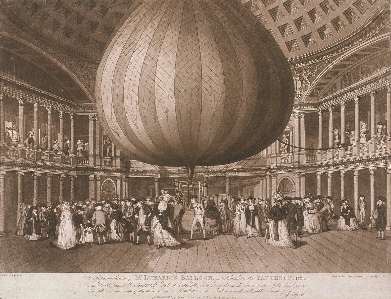 Wnętrze Panteonu, Oxford Street, Londyn, 1785 autorstwa Francis Jukes