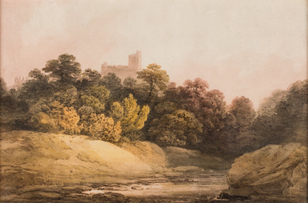 Pejzaż, ok. 1840 (akwarela na papierze) autorstwa Francis Nicholson