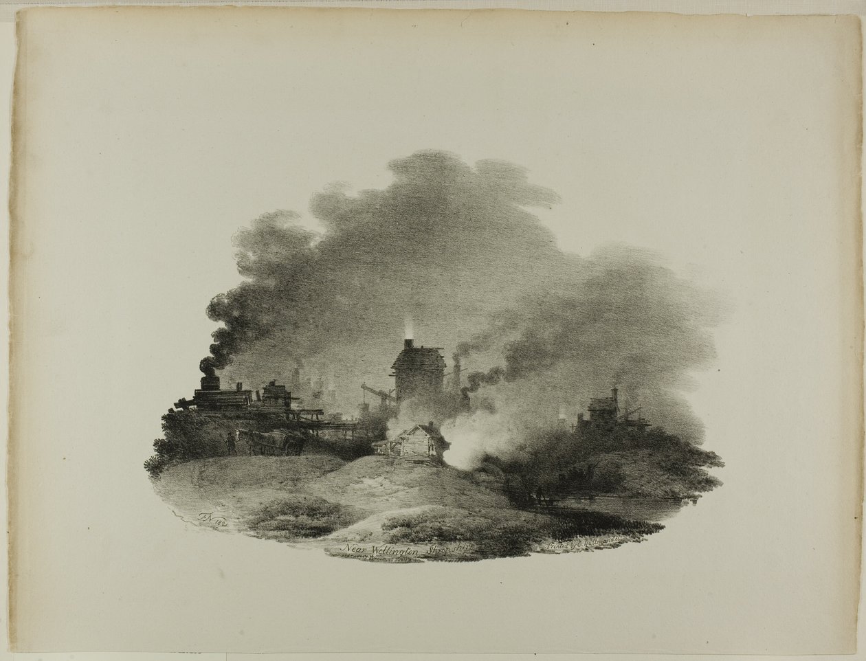 W pobliżu Wellington, Shropshire autorstwa Francis Nicholson