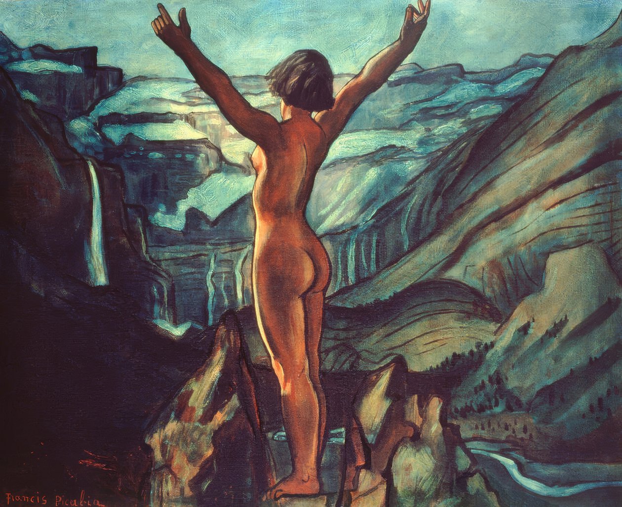 Akt na tle krajobrazu autorstwa Francis Picabia