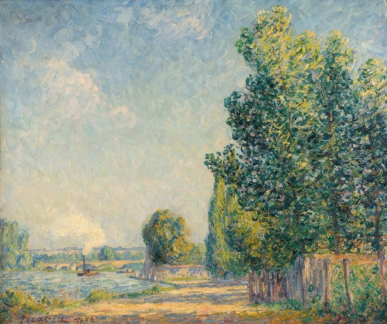 Początek jesieni, Villeneuve-sur-Yonne autorstwa Francis Picabia