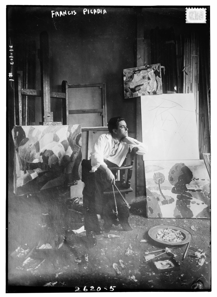 Francis Picabia, ok. 1910-15 (zdjęcie czarno-białe) autorstwa Francis Picabia