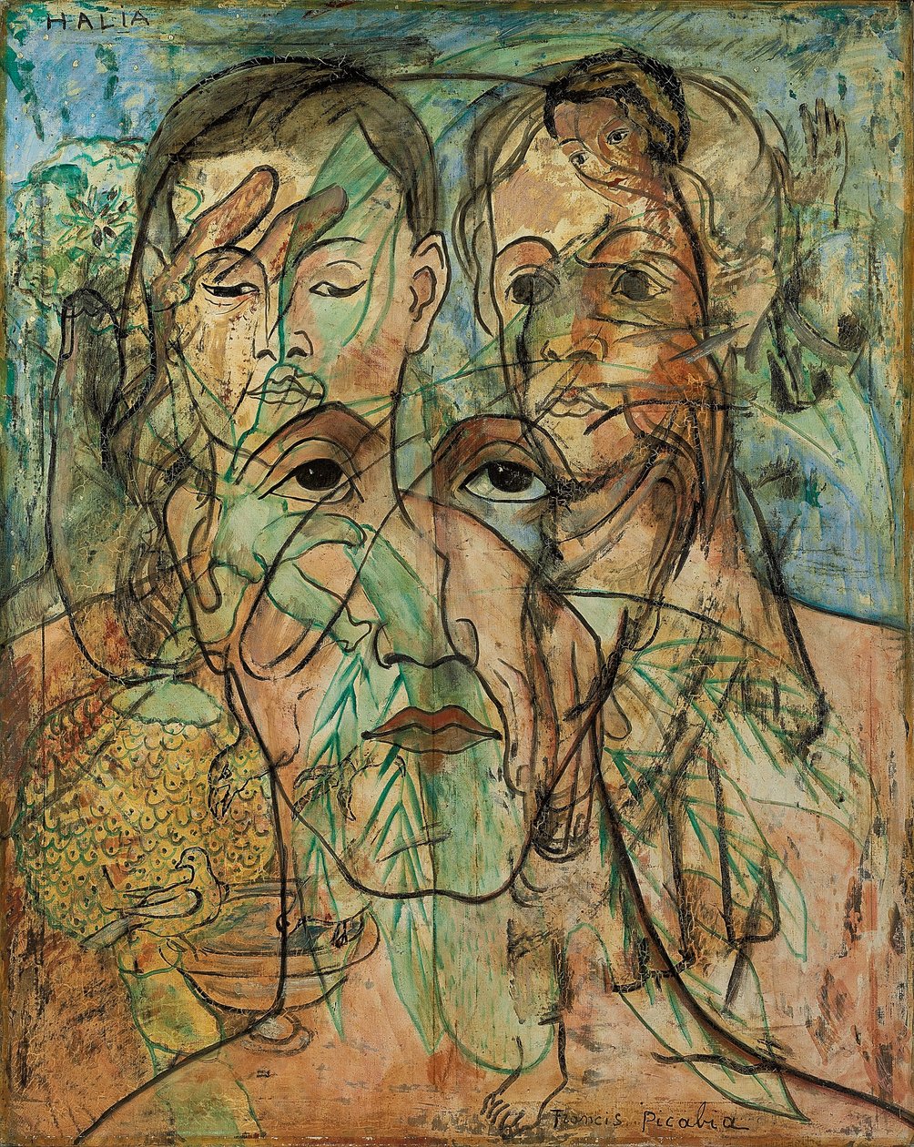 Halia, ok. 1929 (olej na płótnie) autorstwa Francis Picabia