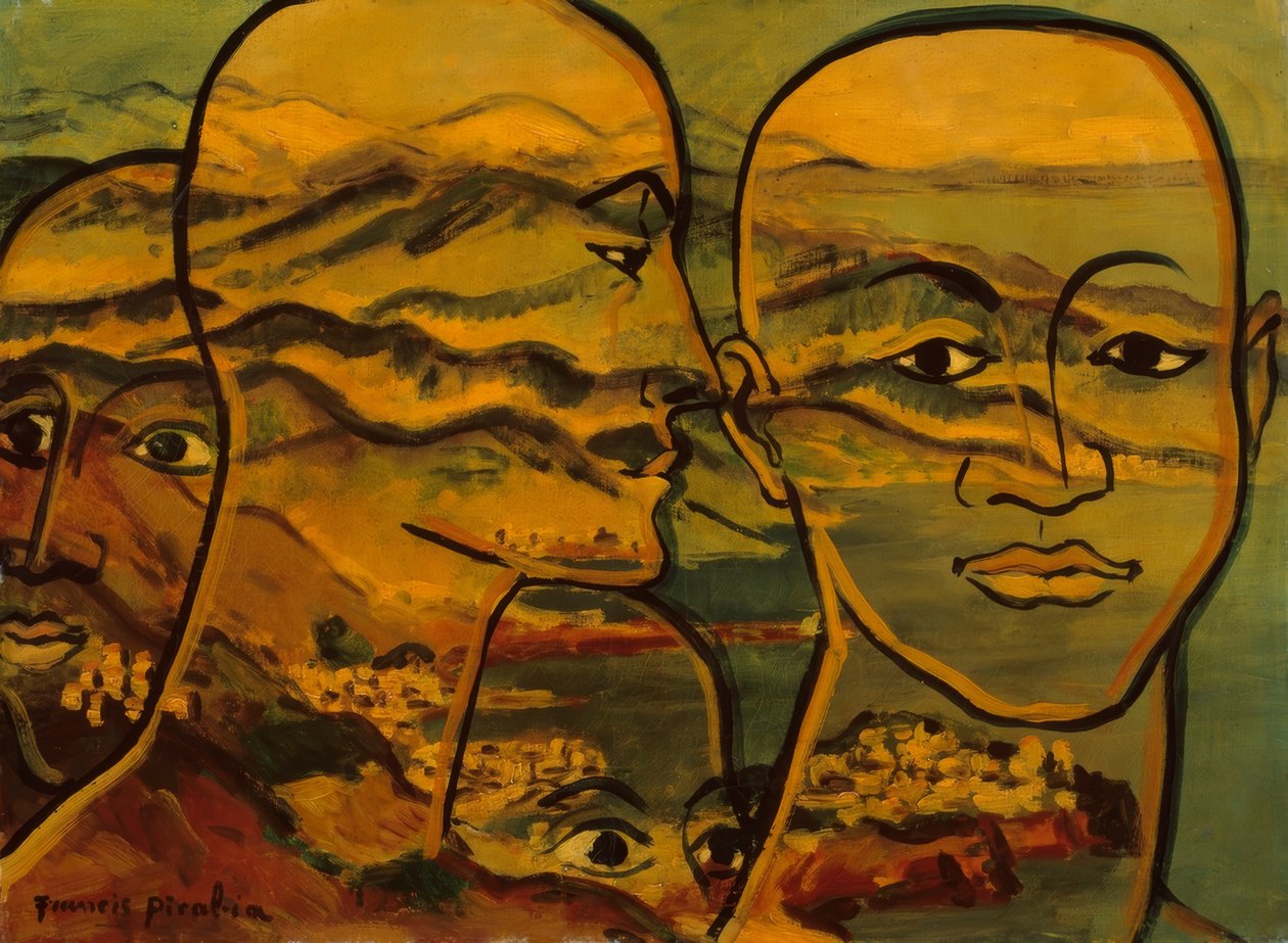 Krajobraz głów (Têtes-paysage) autorstwa Francis Picabia