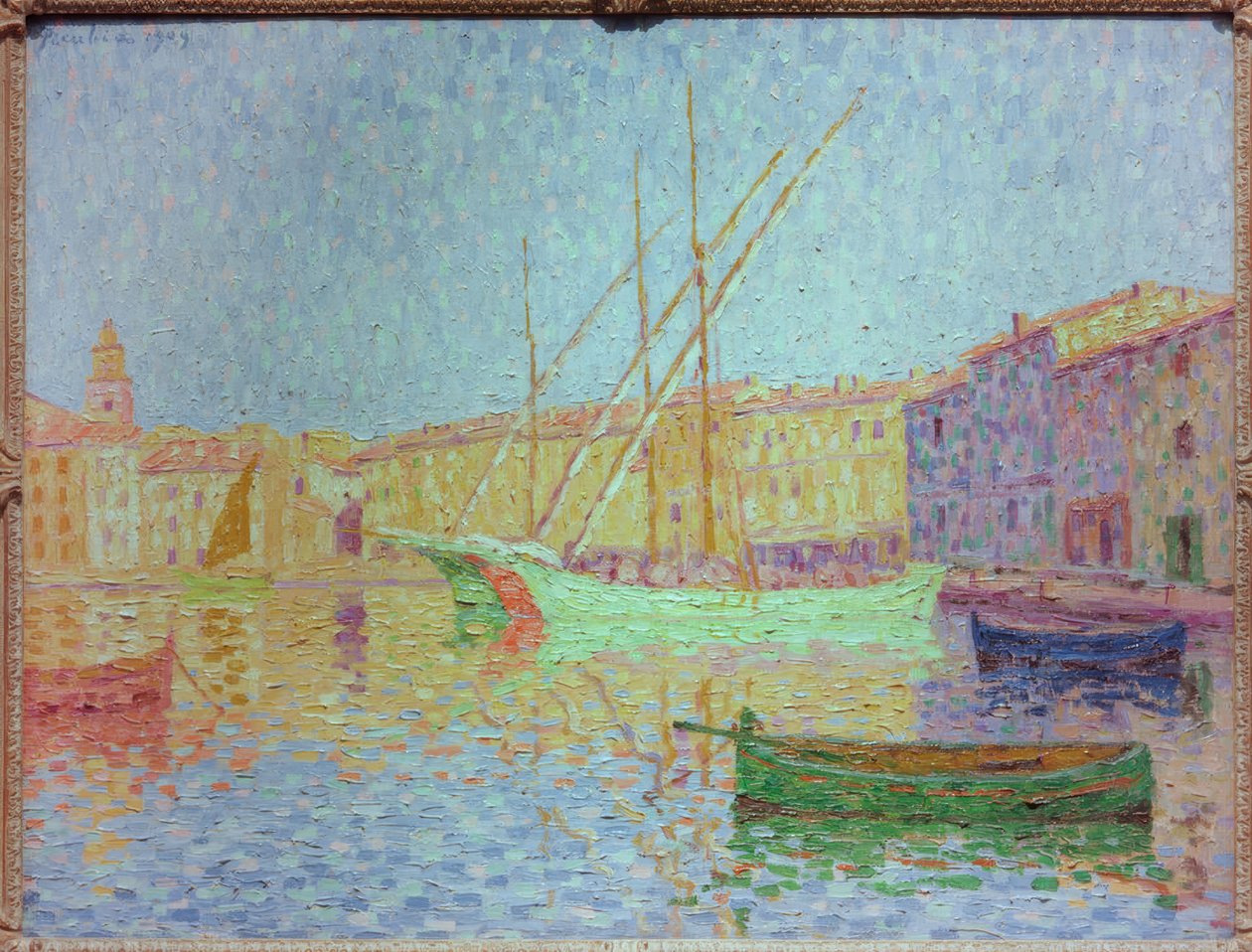 Port Saint-Tropez, efekt słońca autorstwa Francis Picabia