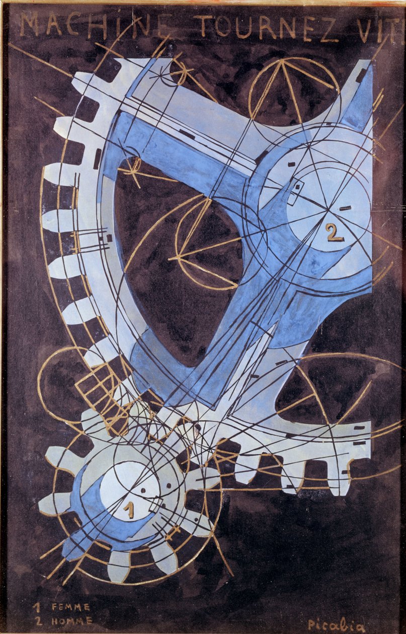 Maszyna, Tournez Vite autorstwa Francis Picabia
