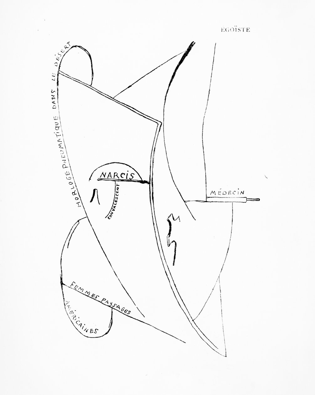 Poemes et Dessins de la Fille nee sans Mere, nr 19, opublikowane przez Imprimeries Reunies, Lozanna autorstwa Francis Picabia