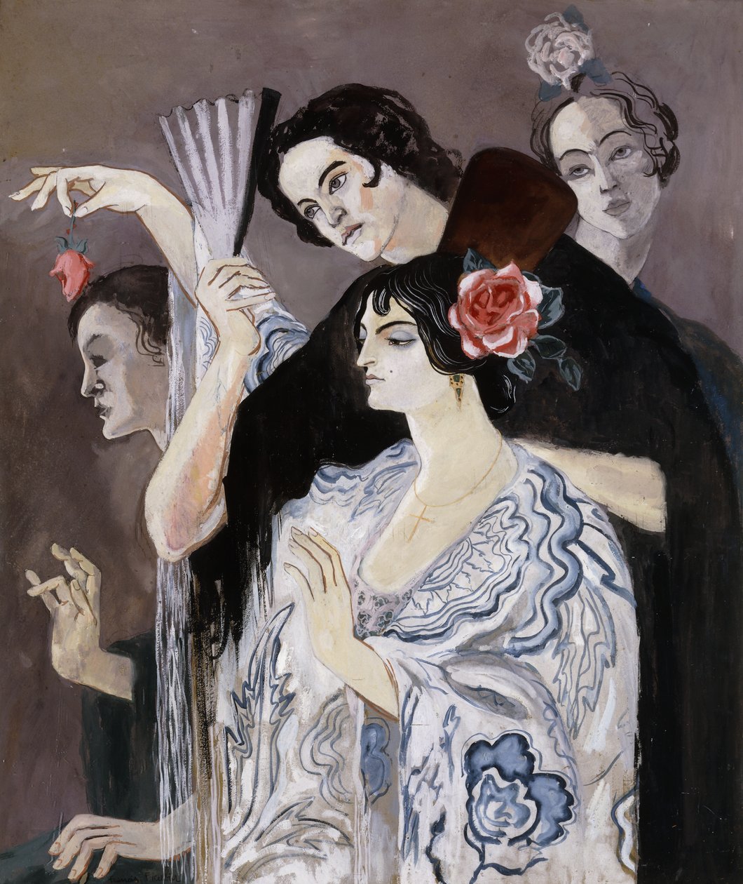 Hiszpańskie kobiety; Femmes Espagnoles, ok. 1924-25 (gwasz na desce) autorstwa Francis Picabia
