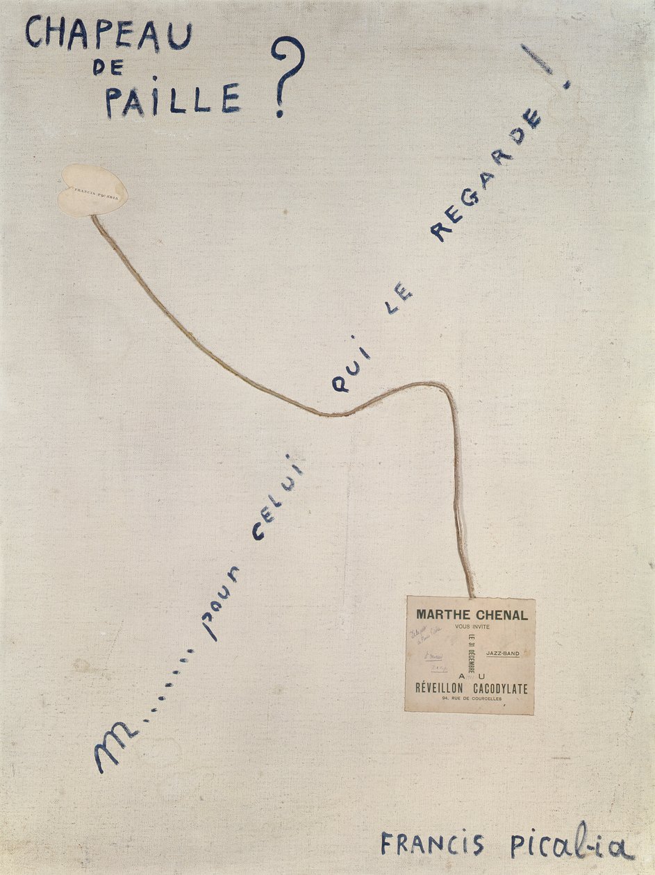 Słomkowy kapelusz autorstwa Francis Picabia