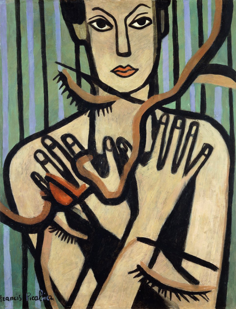 Dziesięć palców; Les dix Doigts, ok. 1929-1931 (olej na płycie) autorstwa Francis Picabia