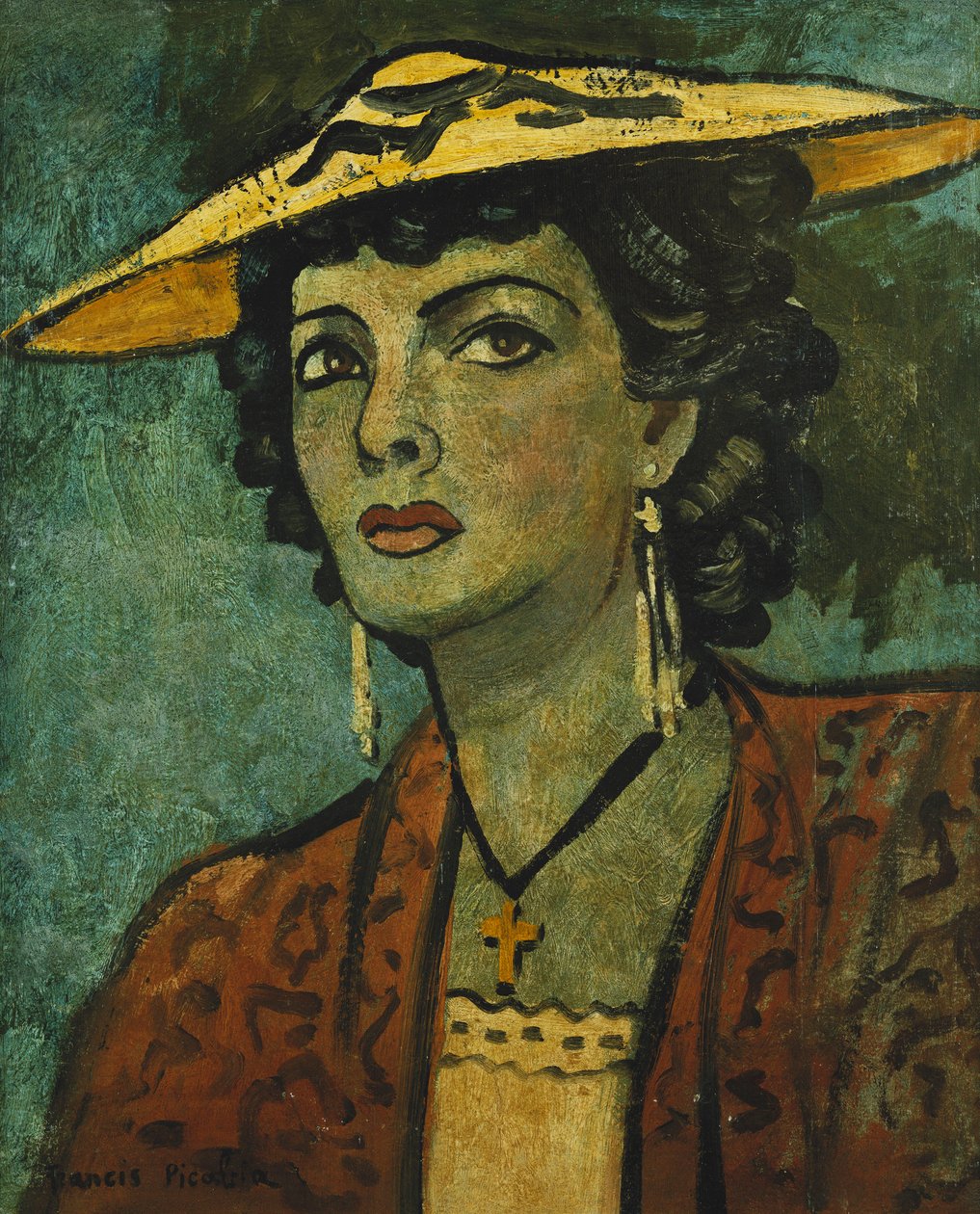 Żółty kapelusz; Le Chapeau Jaune autorstwa Francis Picabia