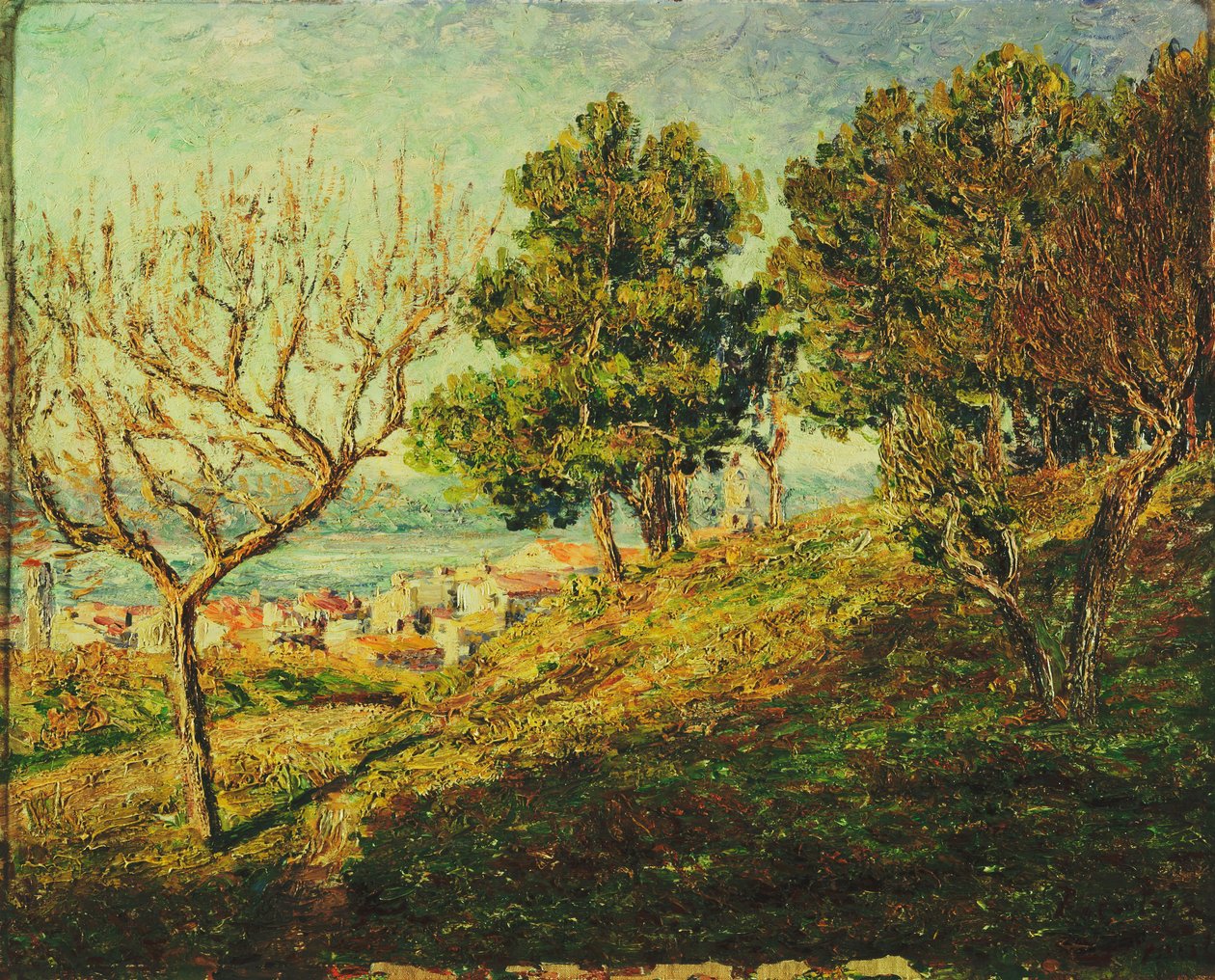 Widok na Saint-Tropez; Vue de Saint-Tropez autorstwa Francis Picabia