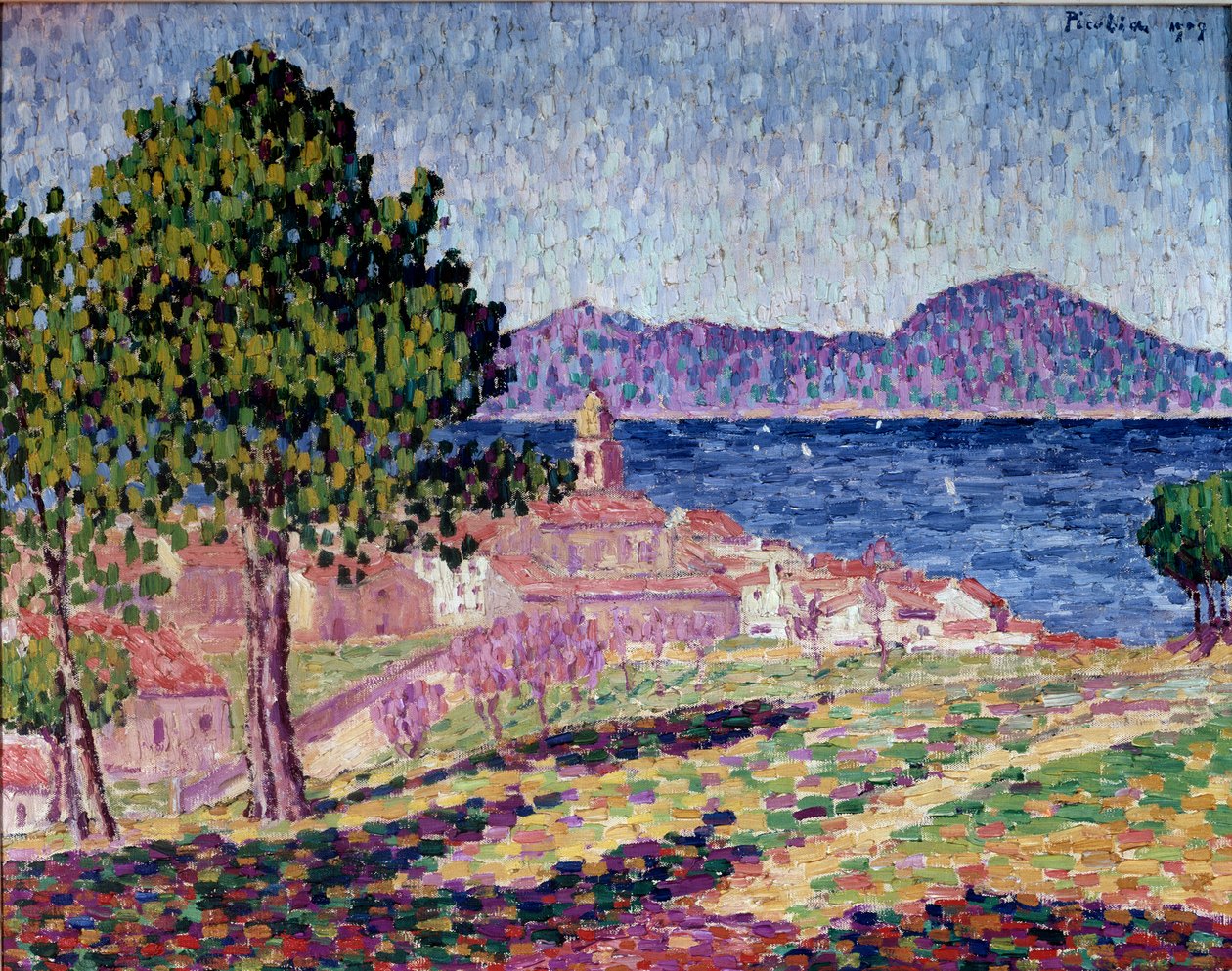 Widok na Saint Tropez, Cytadela autorstwa Francis Picabia
