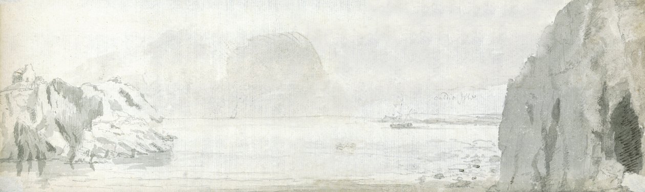 Swansea, ok. 1678 r. (akwarela i brązowy tusz na papierze) autorstwa Francis Place