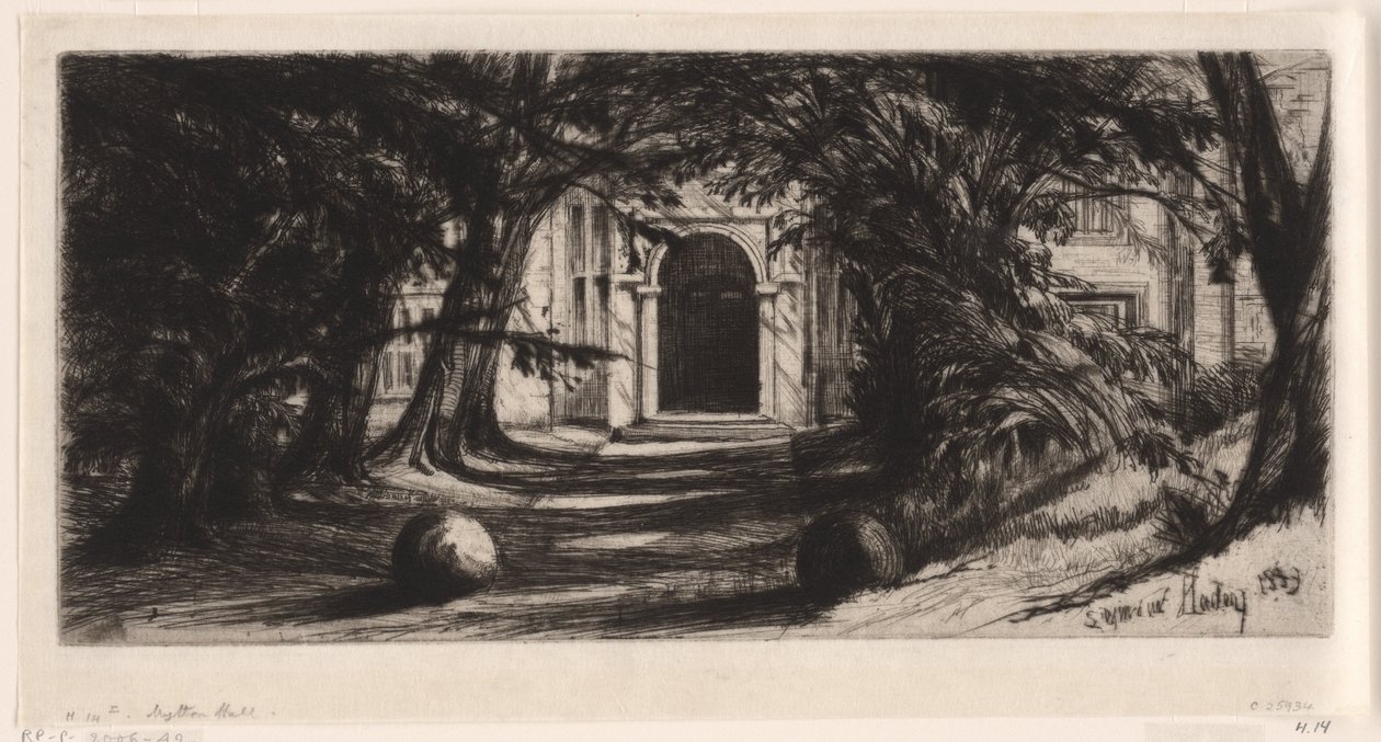 Sala Mytton autorstwa Francis Seymour Haden (Sir) (signed by artist)