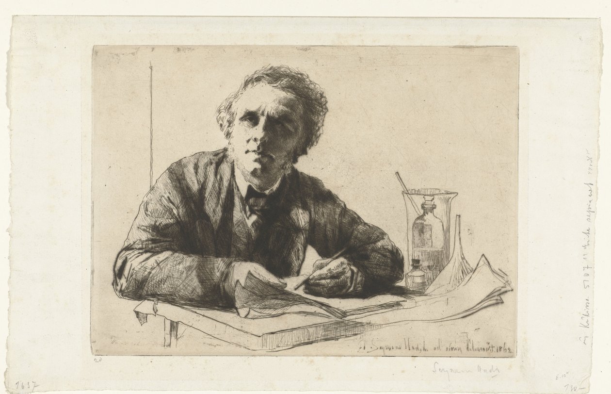 Autoportret Francisa Seymour-Hadena autorstwa Francis Seymour Haden (Sir) (signed by artist)