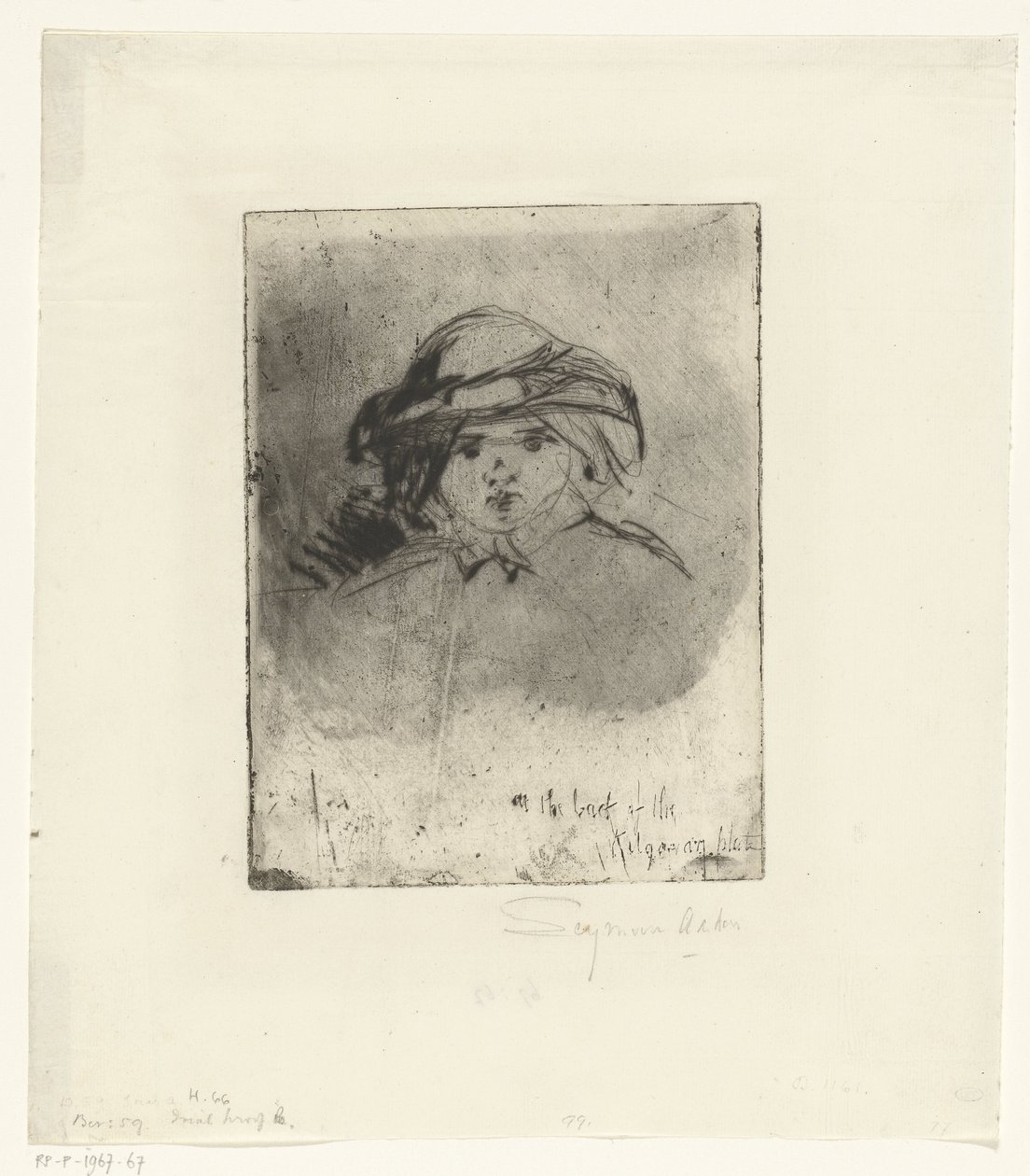 Głowa dziewczyny Głowa dziecka autorstwa Francis Seymour Haden (Sir)