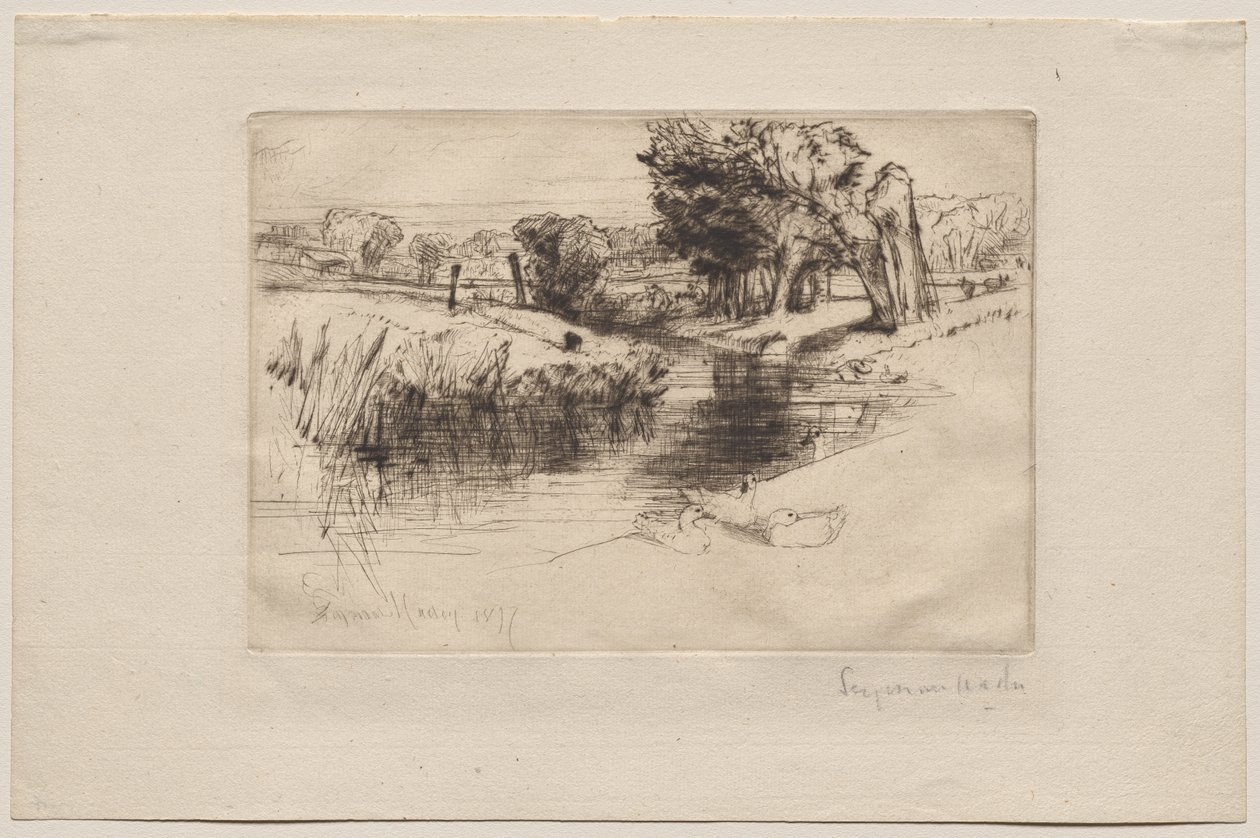 Rozlewisko autorstwa Francis Seymour Haden