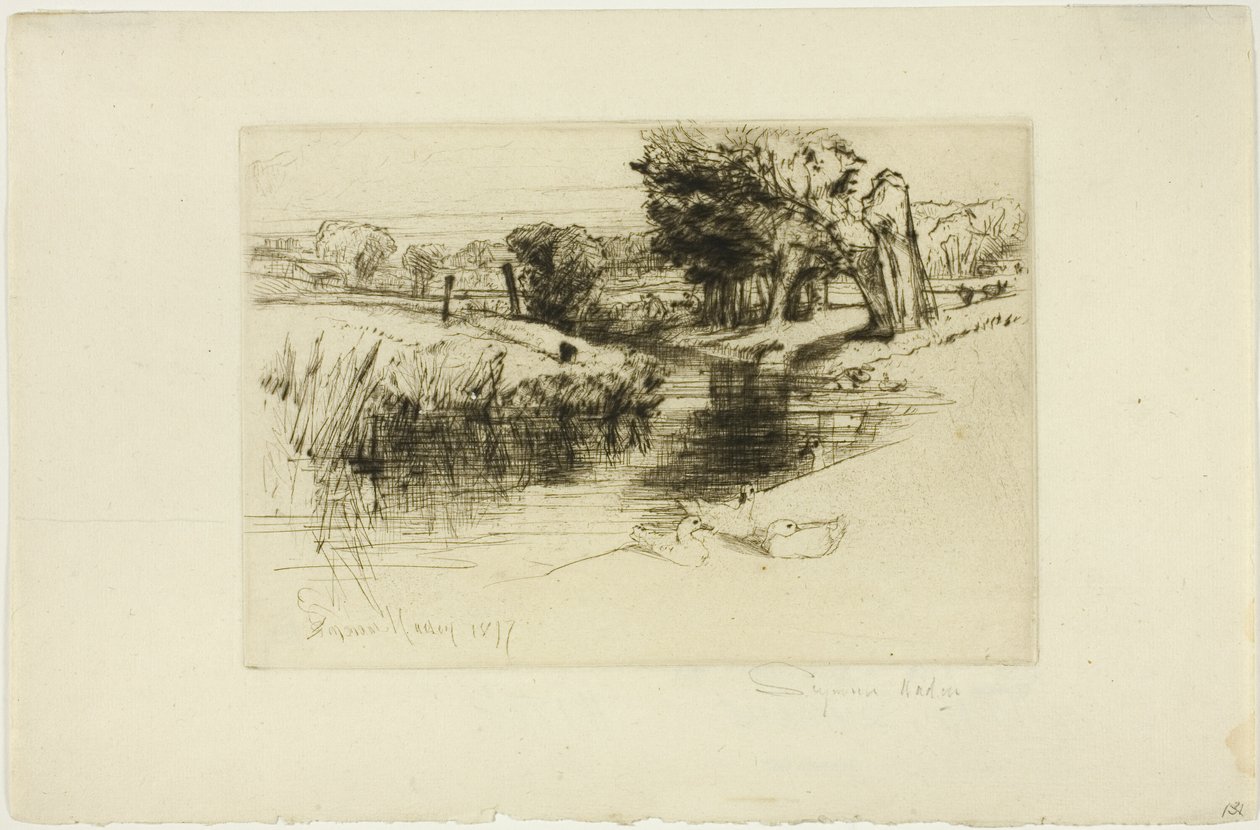 Rozlewisko autorstwa Francis Seymour Haden