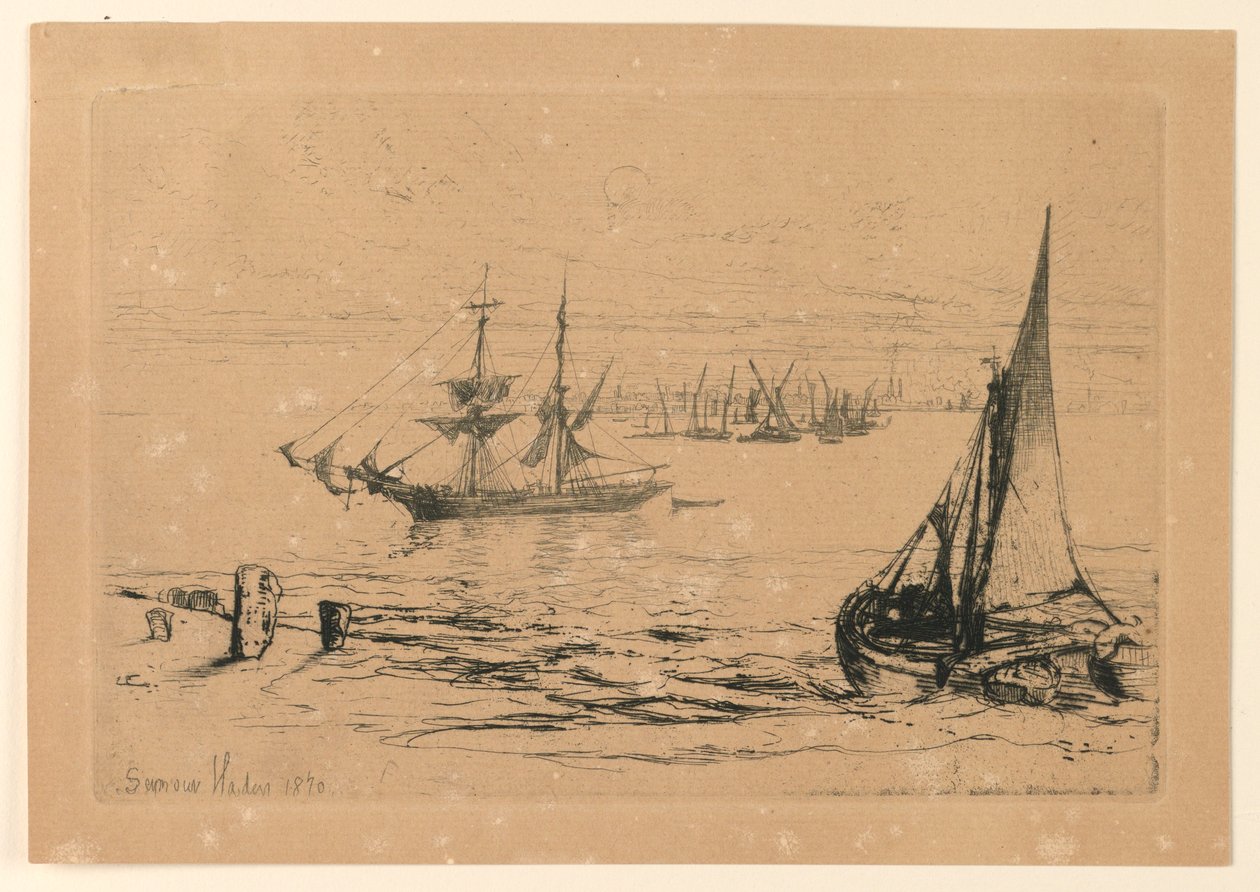 Bryg w Anchor autorstwa Francis Seymour Haden