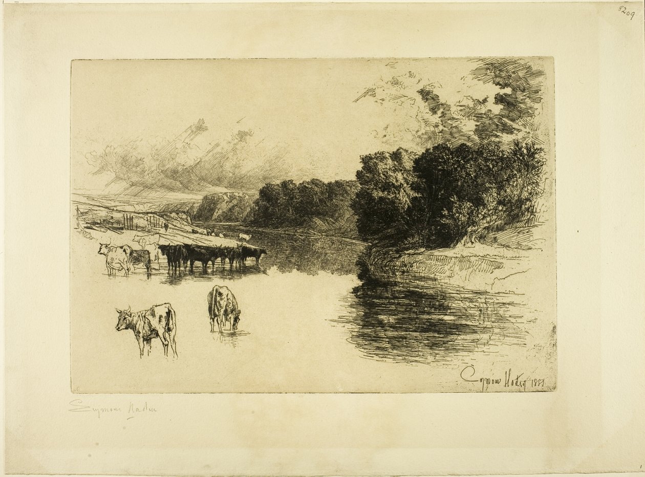 Rzeka Lancashire autorstwa Francis Seymour Haden