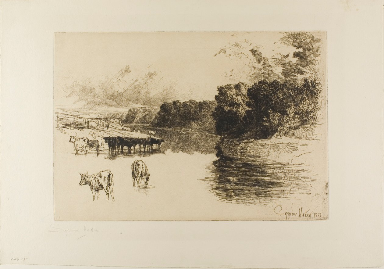 Rzeka Lancashire autorstwa Francis Seymour Haden
