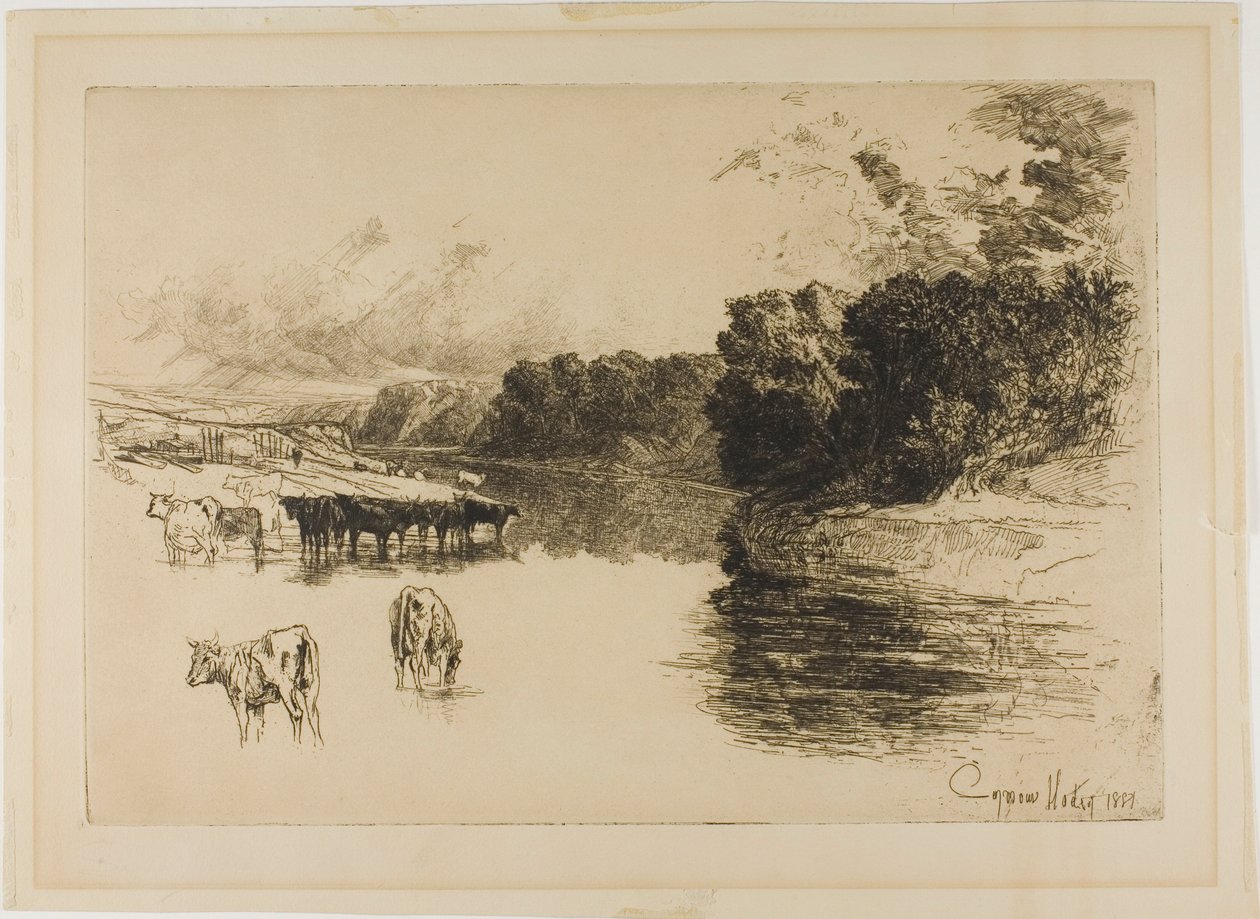 Rzeka Lancashire autorstwa Francis Seymour Haden