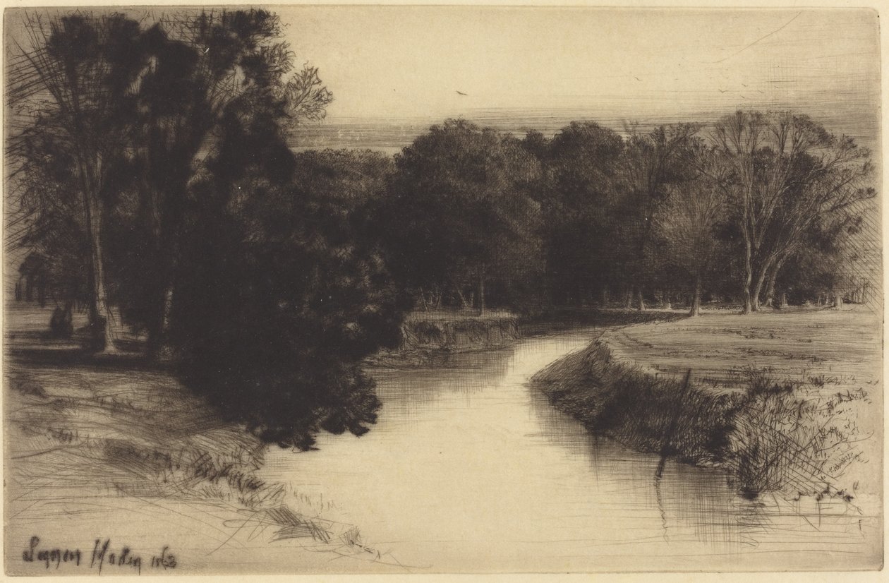 Zachód słońca w Irlandii autorstwa Francis Seymour Haden