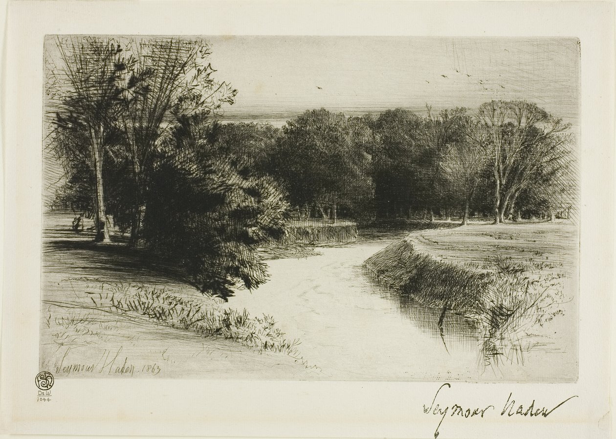 Zachód słońca w Irlandii autorstwa Francis Seymour Haden
