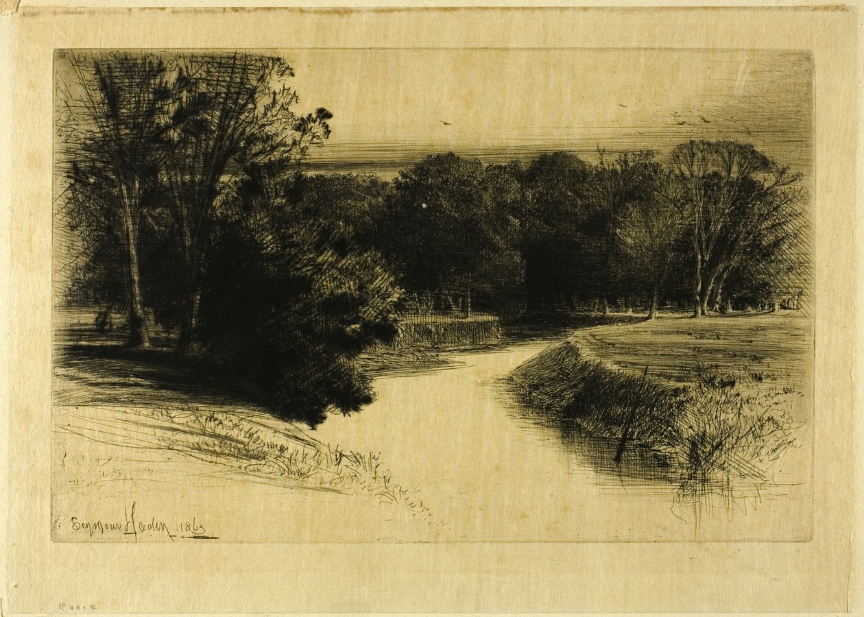 Zachód słońca w Irlandii autorstwa Francis Seymour Haden