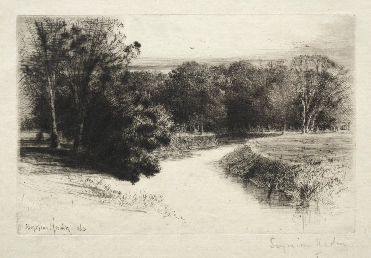 Zachód słońca w Irlandii autorstwa Francis Seymour Haden