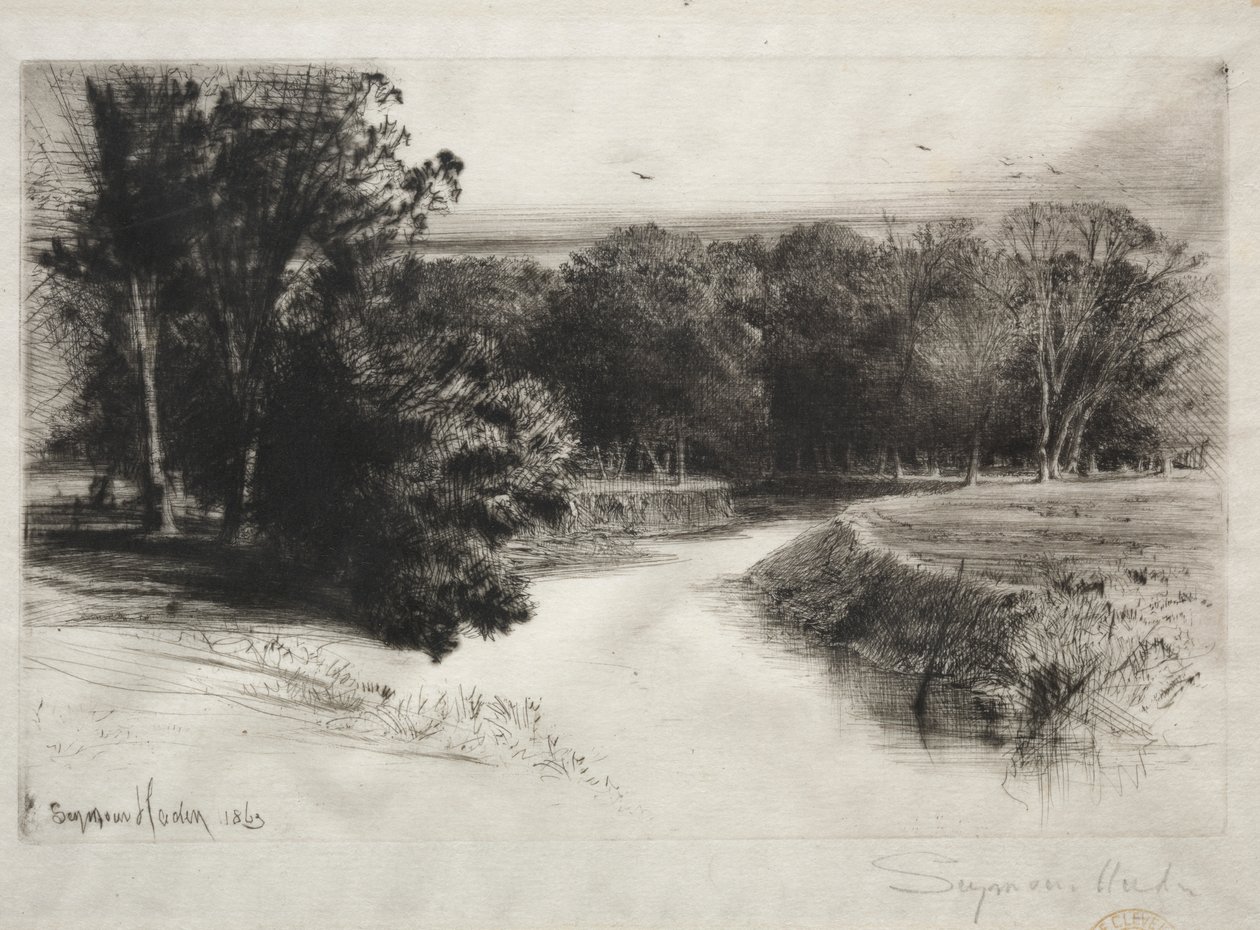 Zachód słońca w Irlandii autorstwa Francis Seymour Haden