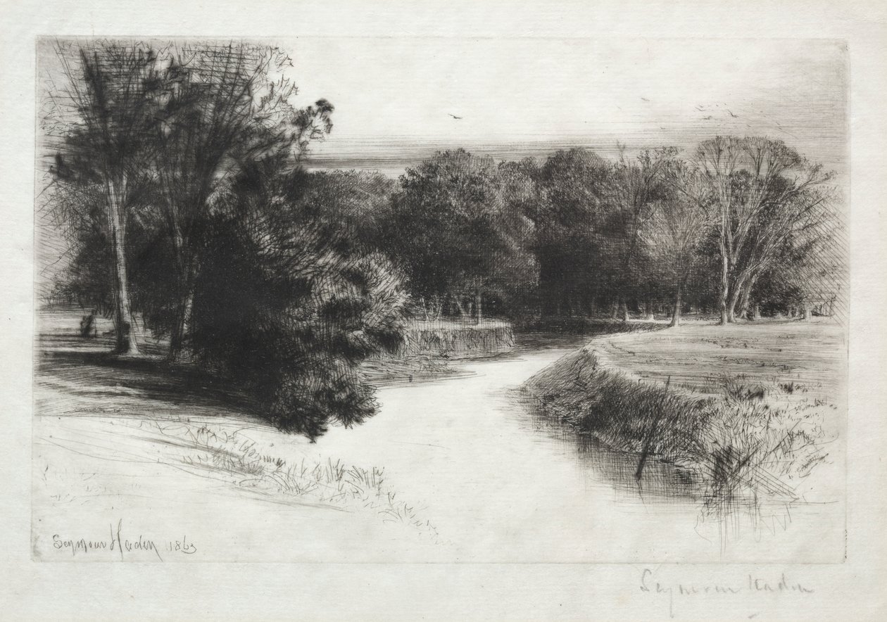 Zachód słońca w Irlandii autorstwa Francis Seymour Haden