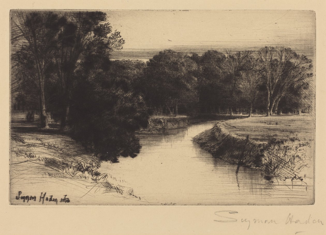 Zachód słońca w Irlandii autorstwa Francis Seymour Haden