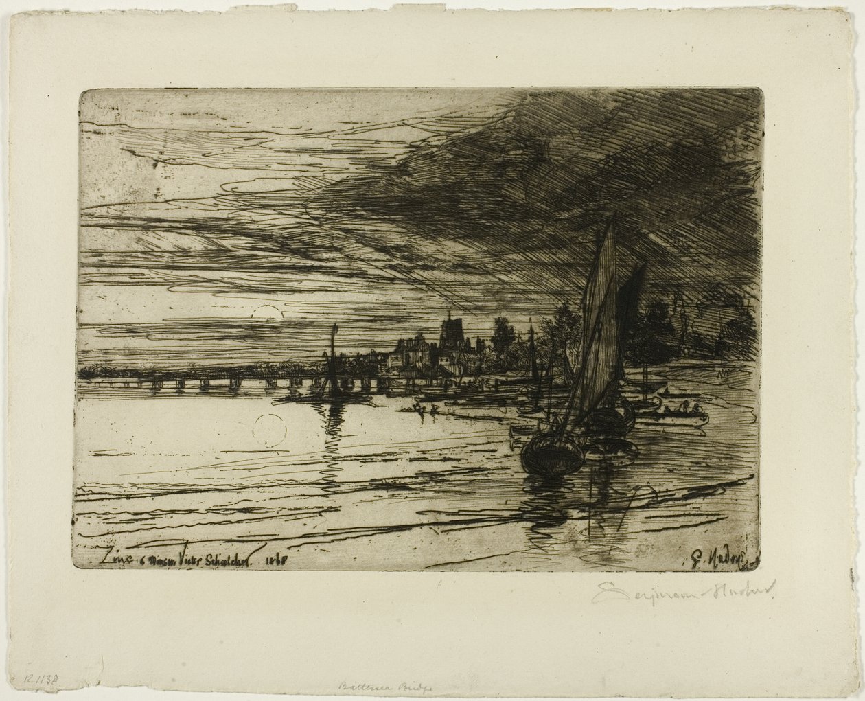 Most Battersea autorstwa Francis Seymour Haden